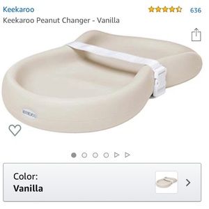 Keekaroo Vanilla peanut changer
